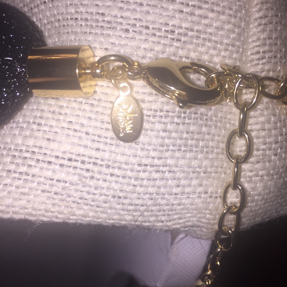 🌀Sold 🌀Black and Gold Rope Style Necklace - Picture 5 of 6